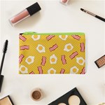 Bacon and Egg Pop Art Pattern Cosmetic Bag (XS) Front
