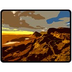 Scotland Monti Mountains Mountain Double Sided Fleece Blanket (Large)  80 x60  Blanket Front