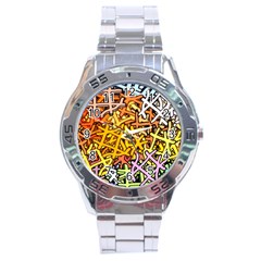 Color Colors Network Networks Stainless Steel Analogue Watch