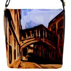 Street Architecture Building Flap Closure Messenger Bag (s)