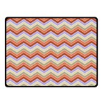 Background Chevron Pattern Design Double Sided Fleece Blanket (Small)  45 x34  Blanket Back