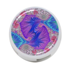Fractal Artwork Art Design 4-port Usb Hub (one Side)