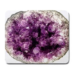 Amethyst Purple Violet Geode Slice Large Mousepads by genx