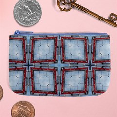 Pattern Cross Geometric Shape Large Coin Purse