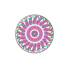 Mandala Geometric Pattern Shapes Hat Clip Ball Marker (4 Pack)