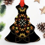 Fractal Stained Glass Ornate Ornament (Christmas Tree)  Front