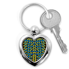 Flowers Coming From Above Ornate Decorative Key Chains (heart) 