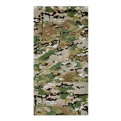 Wood Camouflage Military Army Green Khaki Pattern Shower Curtain 36  X 72  (stall)  by snek