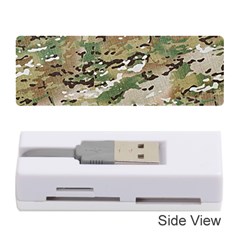 Wood Camouflage Military Army Green Khaki Pattern Memory Card Reader (stick) by snek