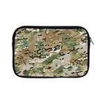 Wood camouflage military army green khaki pattern Apple iPad Mini Zipper Cases Front