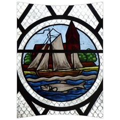 Window Image Stained Glass Back Support Cushion