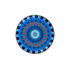 Rose Kaleidoscope Art Pattern Hat Clip Ball Marker (4 Pack)