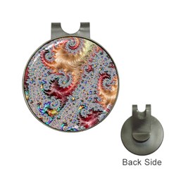 Fractal Artwork Design Pattern Hat Clips With Golf Markers