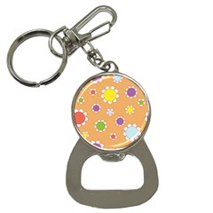 Floral Flowers Retro Bottle Opener Key Chains by Mariart