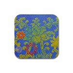 Paint Concrete Old Rough Textured Rubber Square Coaster (4 pack)  Front