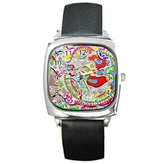 Supersonic Pyramid Protector Angels Square Metal Watch