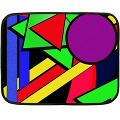 Background Color Art Pattern Form Fleece Blanket (mini)