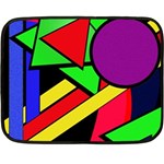 Background Color Art Pattern Form Fleece Blanket (Mini) 35 x27  Blanket