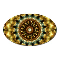 Pattern Abstract Background Art Oval Magnet