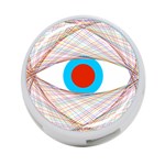 Line Art Geometric Design Line 4-Port USB Hub (One Side) Front