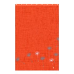 Dandelion Wishes - Red Shower Curtain 48  X 72  (small)  by WensdaiAmbrose