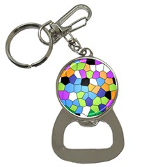 Stained Glass Colourful Pattern Bottle Opener Key Chains by Mariart