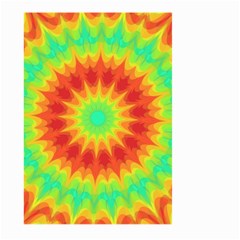 Kaleidoscope Background Red Yellow Large Garden Flag (two Sides) by Mariart