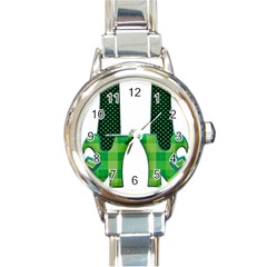 Saint Patrick S Day March Round Italian Charm Watch by Mariart