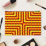 Digital Artwork Abstract Cosmetic Bag (Large) Back
