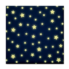 Stars Night Sky Background Face Towel by Alisyart