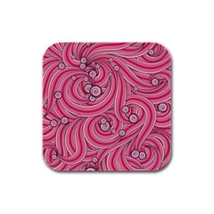 Pattern Doodle Design Drawing Rubber Square Coaster (4 Pack) 