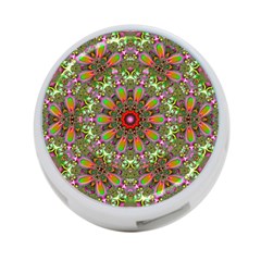 Fractal Image  Background 4-port Usb Hub (one Side)