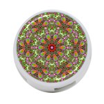 Fractal Image  Background 4-Port USB Hub (One Side) Front