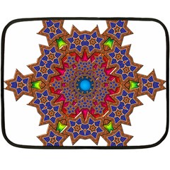 Tile Background Image Pattern Double Sided Fleece Blanket (mini) 