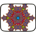 Tile Background Image Pattern Double Sided Fleece Blanket (Mini)  35 x27  Blanket Back