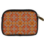 Tile Background Image Pattern Digital Camera Leather Case Back
