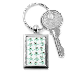 Squidward In Repose Pattern Key Chains (rectangle) 