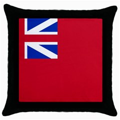 British Red Ensign, 1707–1801 Throw Pillow Case (black) by abbeyz71