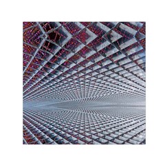 Metal Sci Fi Fantasy Background Small Satin Scarf (square)