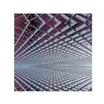 Metal Sci Fi Fantasy Background Small Satin Scarf (Square) Front