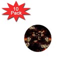 Library Tunnel Books Stacks 1  Mini Buttons (10 pack)  Front
