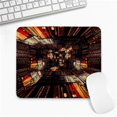 Library Tunnel Books Stacks Large Mousepads