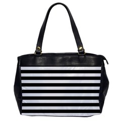 Black Stripes Oversize Office Handbag by snowwhitegirl