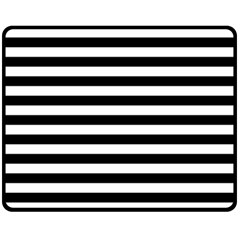 Black Stripes Fleece Blanket (medium)  by snowwhitegirl
