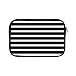Black Stripes Apple iPad Mini Zipper Cases Front