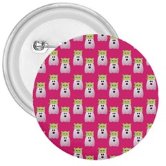 Ghost Pet Pink 3  Buttons