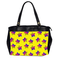 Ombre Glitter  Star Pattern Oversize Office Handbag (2 Sides) by snowwhitegirl