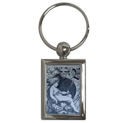 Victorian Angel With Shining Light Key Chains (rectangle)  by snowwhitegirl