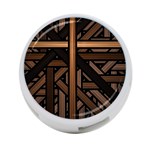 Fractal Pattern Texture Design 4-Port USB Hub (Two Sides) Front