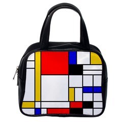 Bauhouse Mondrian Style Classic Handbag (one Side) by lucia